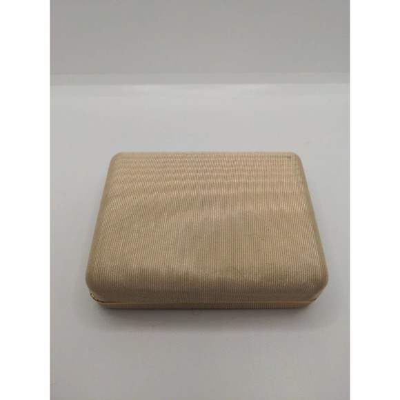 Vintage MJENT Gold Tone Wreath Style Circle Brooch With Clear White Crystal - Picture 3 of 9